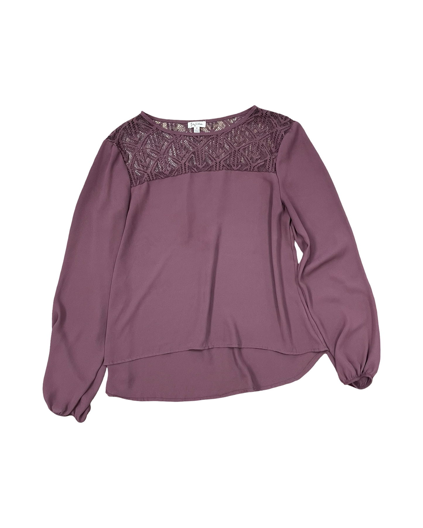 Top Ls By Lily White In Maroon, Size:M