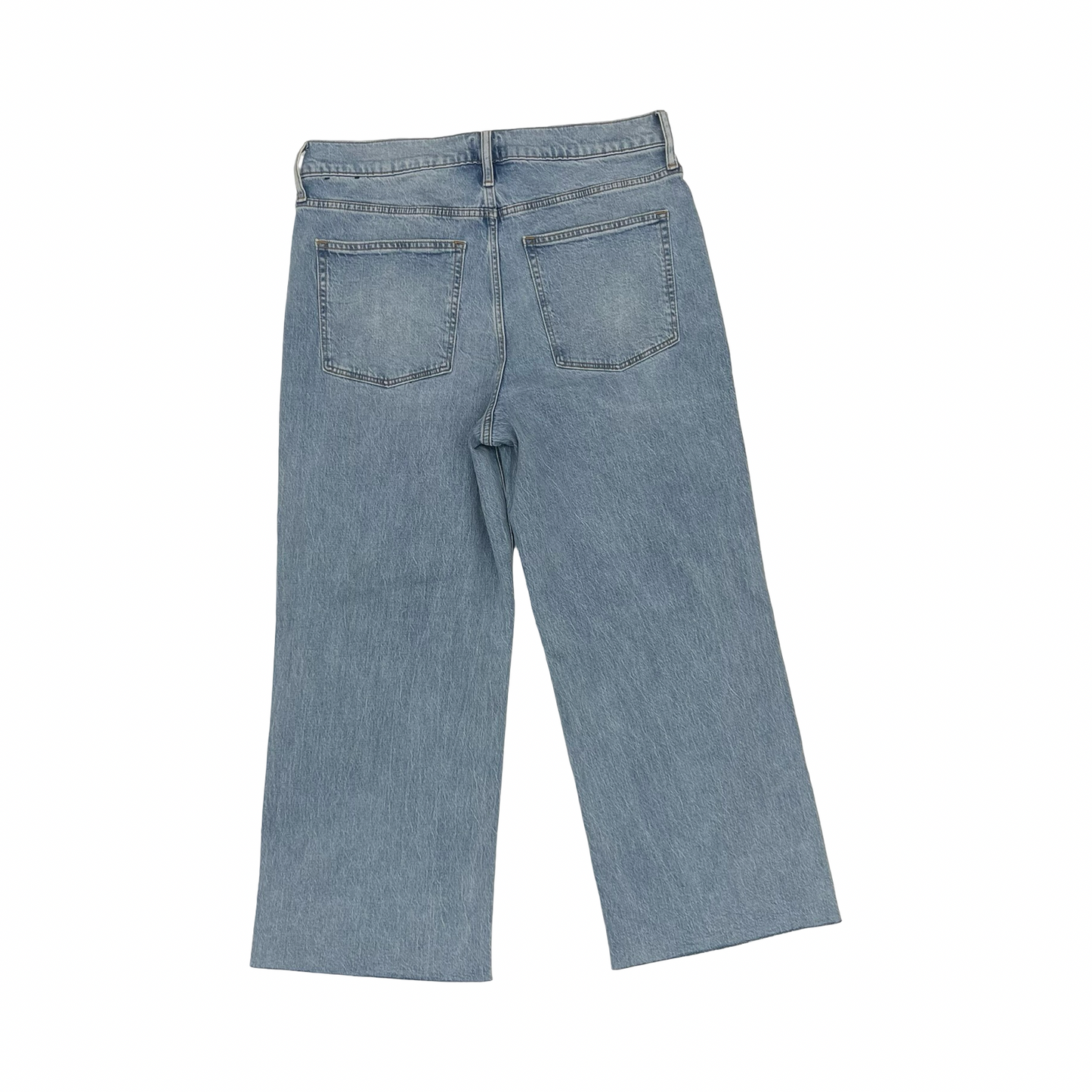Jeans Wide Leg By J. Crew In Blue Denim, Size:12