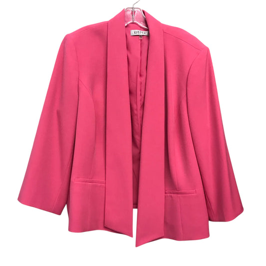 Blazer By Kasper In Pink, Size:2X