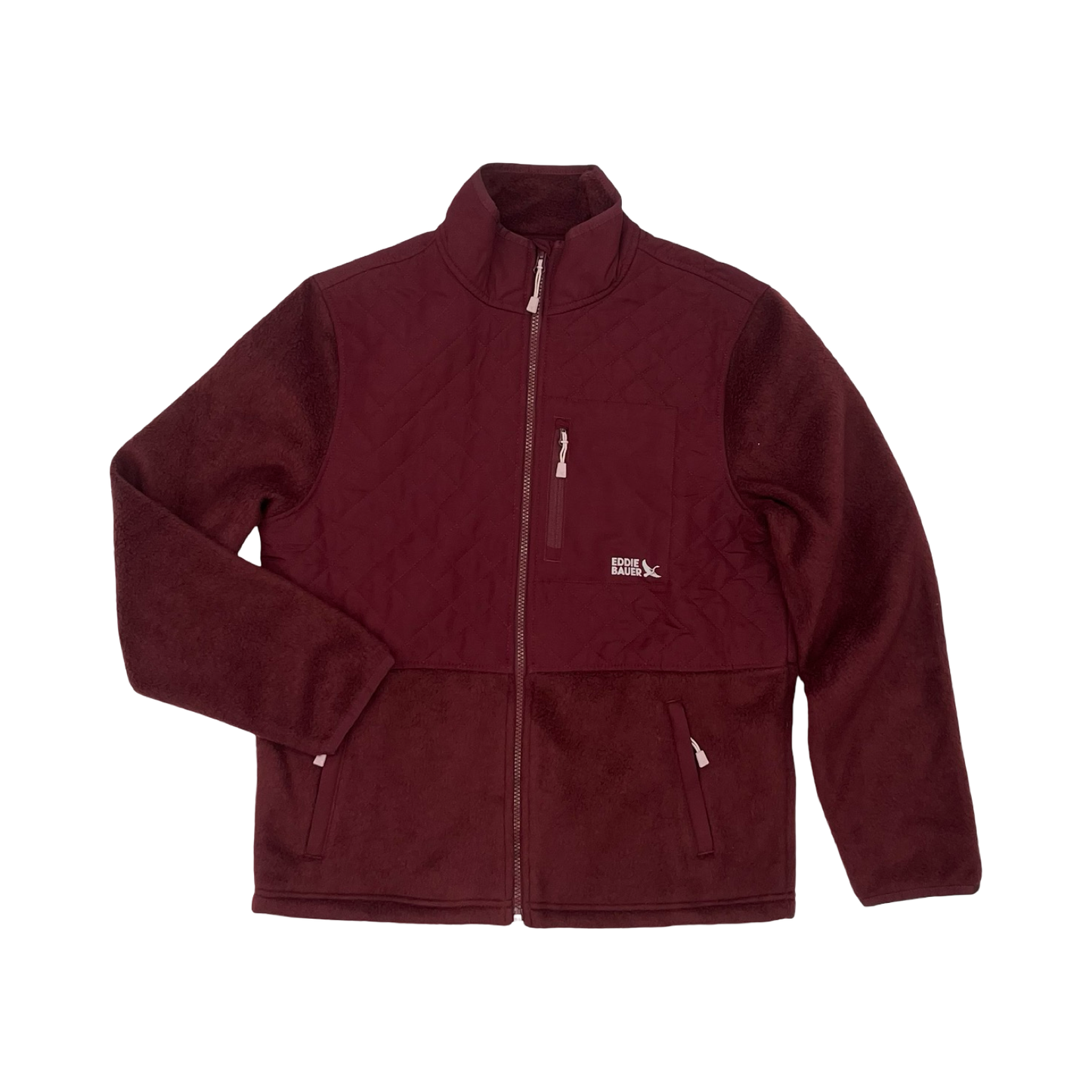 Jacket Fleece By Eddie Bauer In Red, Size:S