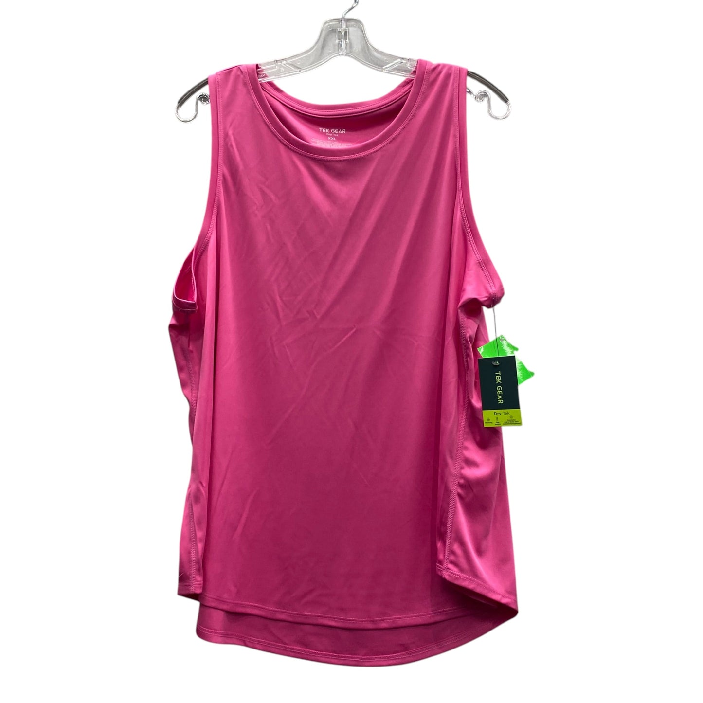 Athletic Tank Top By Tek Gear In Pink, Size:1X