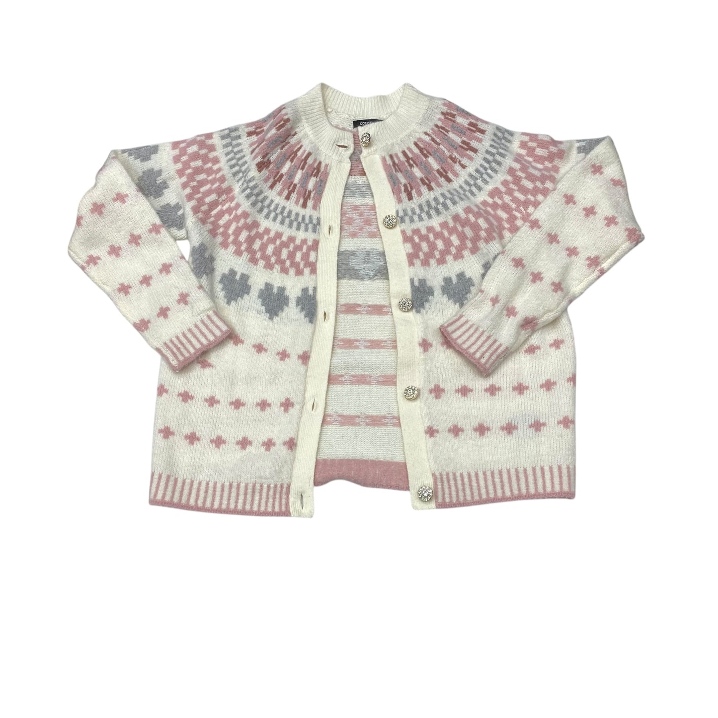Sweater Cardigan By Cmc In Multi, Size:M