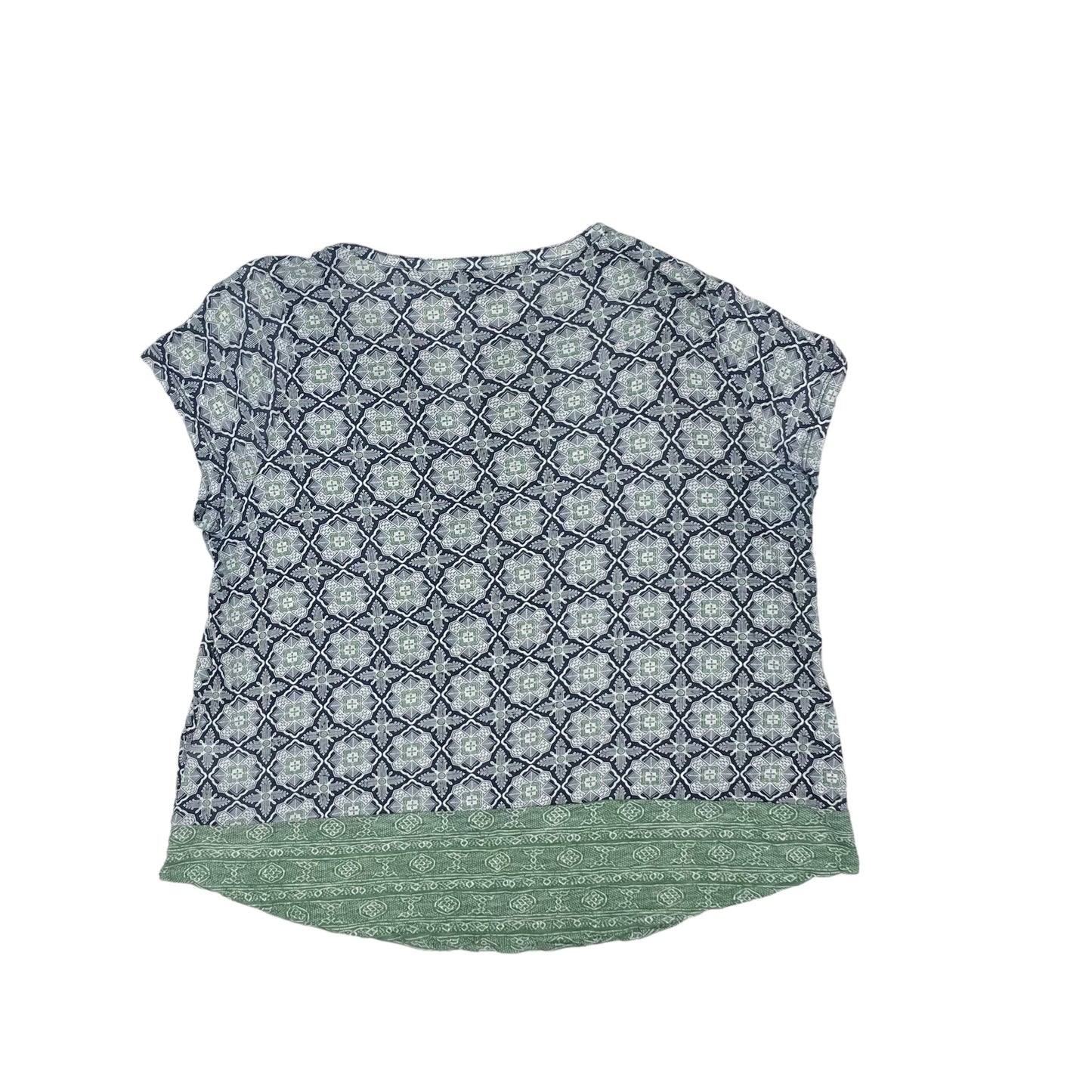 BLUE & GREEN LUCKY BRAND TOP SS, Size XXL