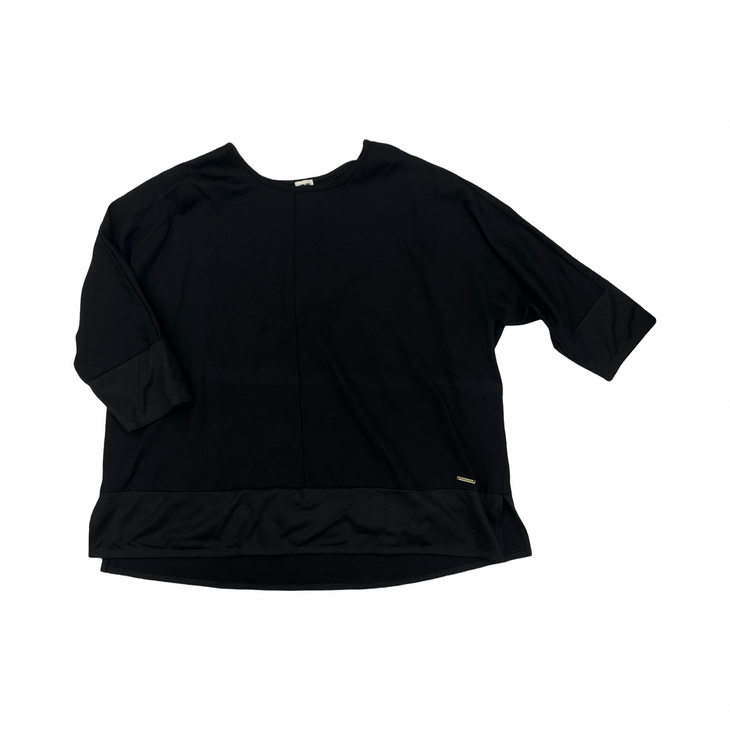 Blouse Ss By Anne Klein In Black, Size:3X