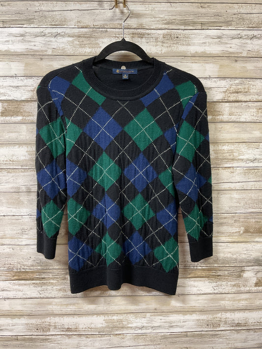 Sweater By Brooks Brothers In Blue & Green, Size:M