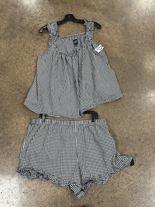 Lounge Set Shorts By Gap In Black & White, Size:Xxl