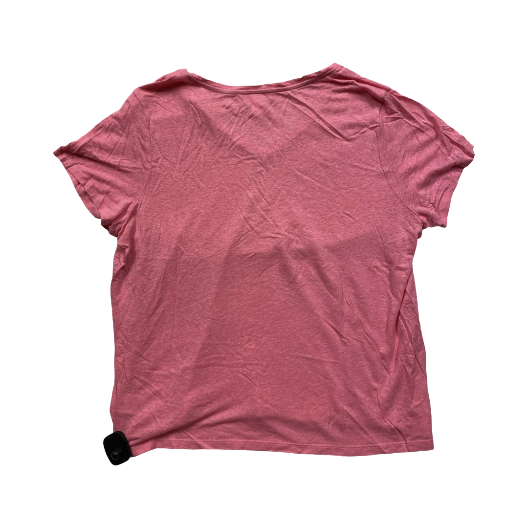 Athletic Top Ss By Athleta In Pink, Size:Xl