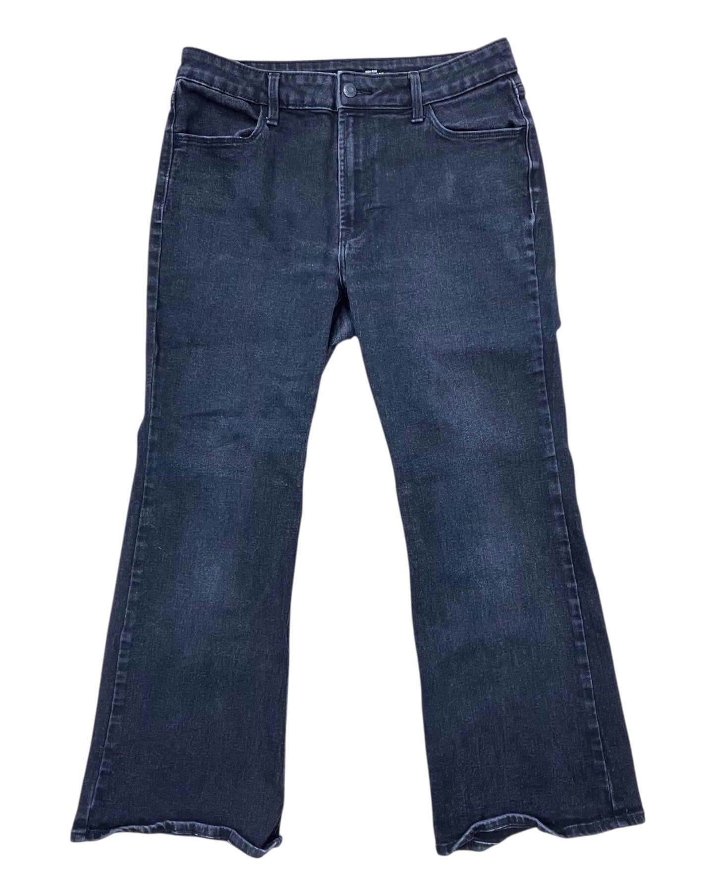 Jeans Flared By Old Navy In Black Denim, Size:12P