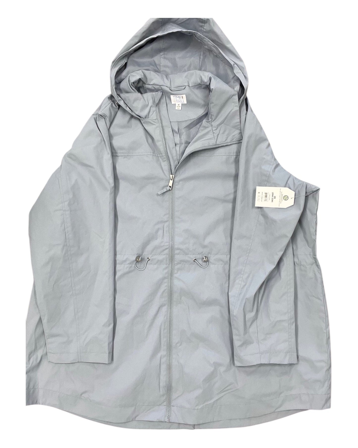Jacket Windbreaker By Time And Tru In Blue, Size:2X