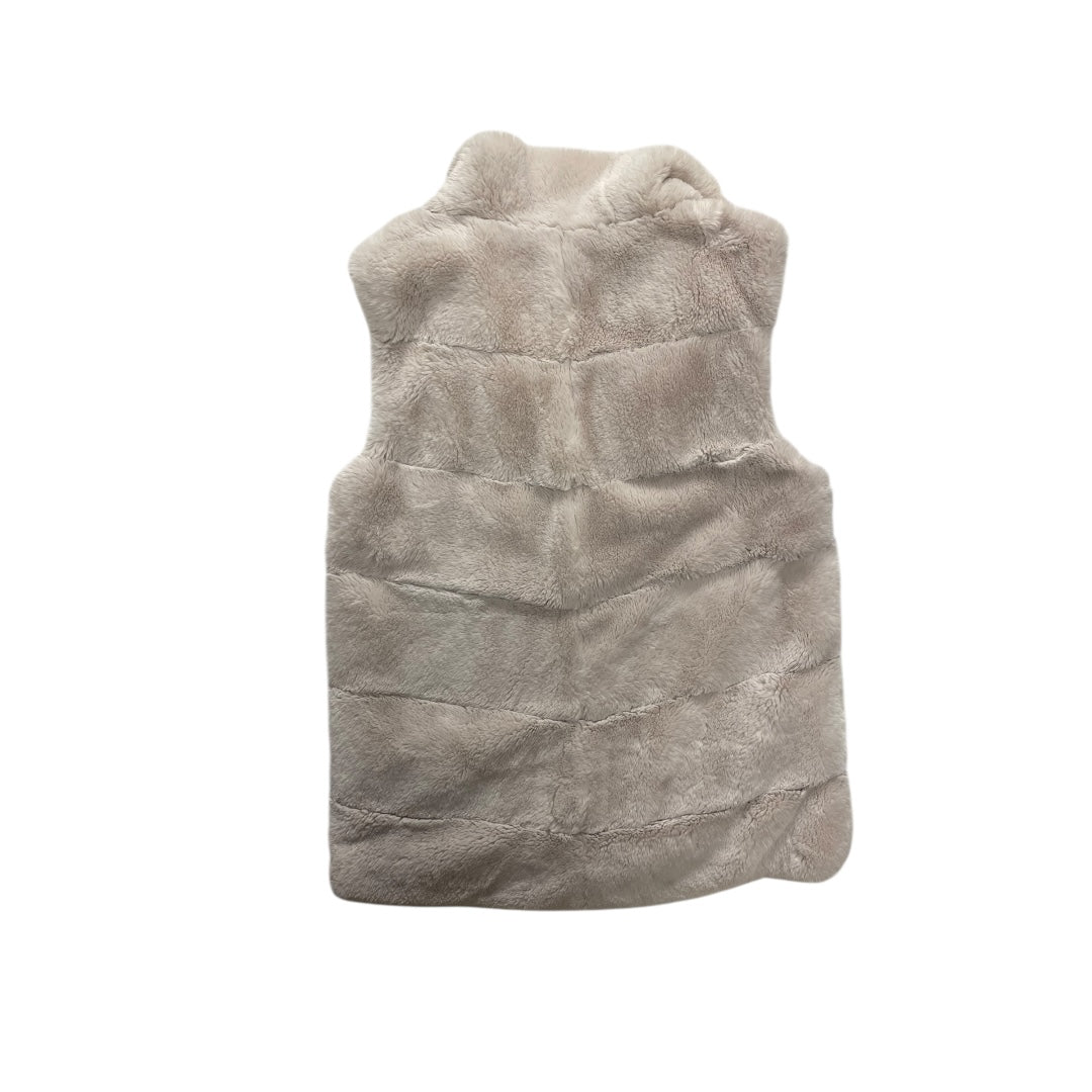 Vest Faux Fur & Sherpa By Dylan In Cream, Size:Xs