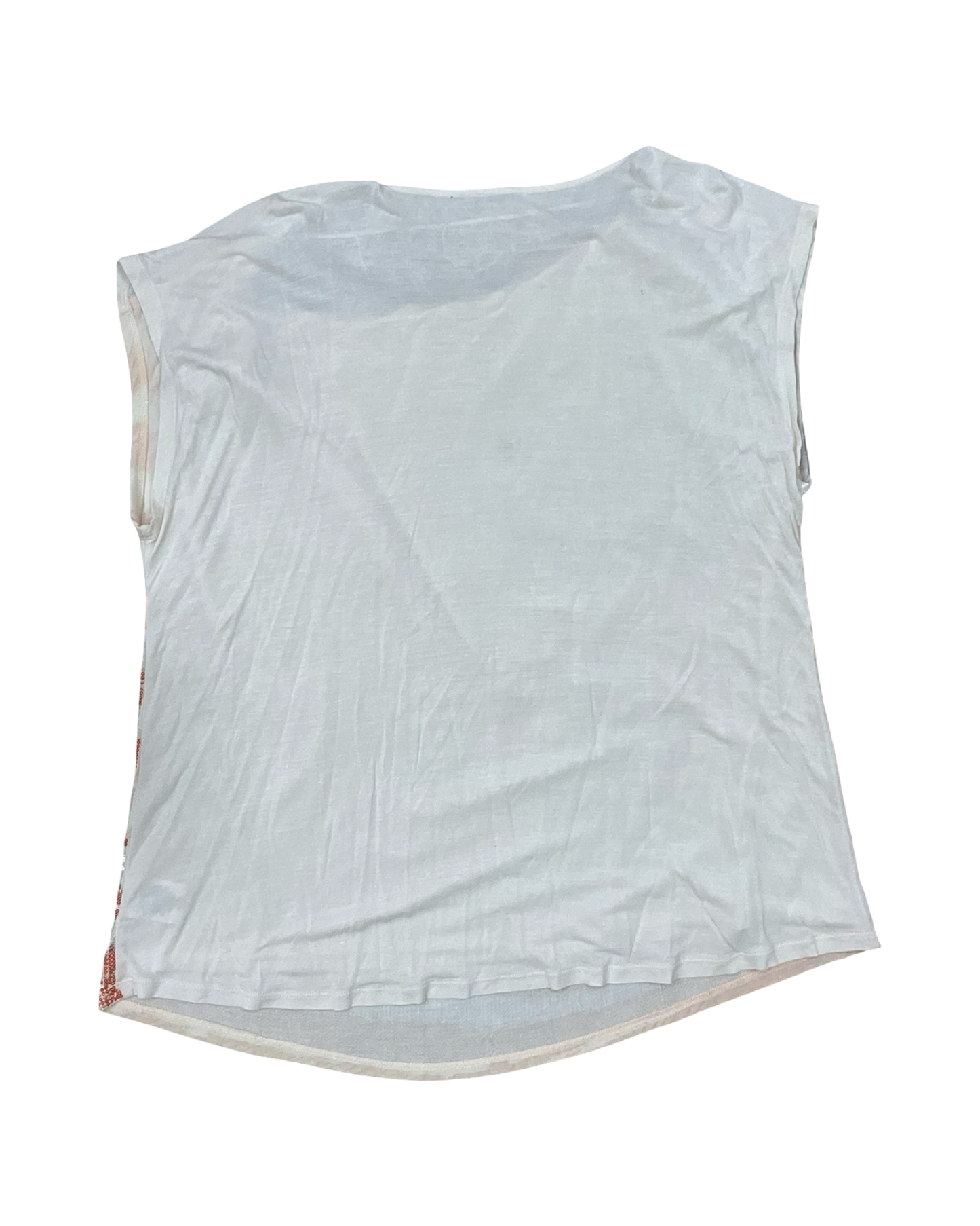 Top Sleeveless By Inc In Blue Red & White, Size:2X
