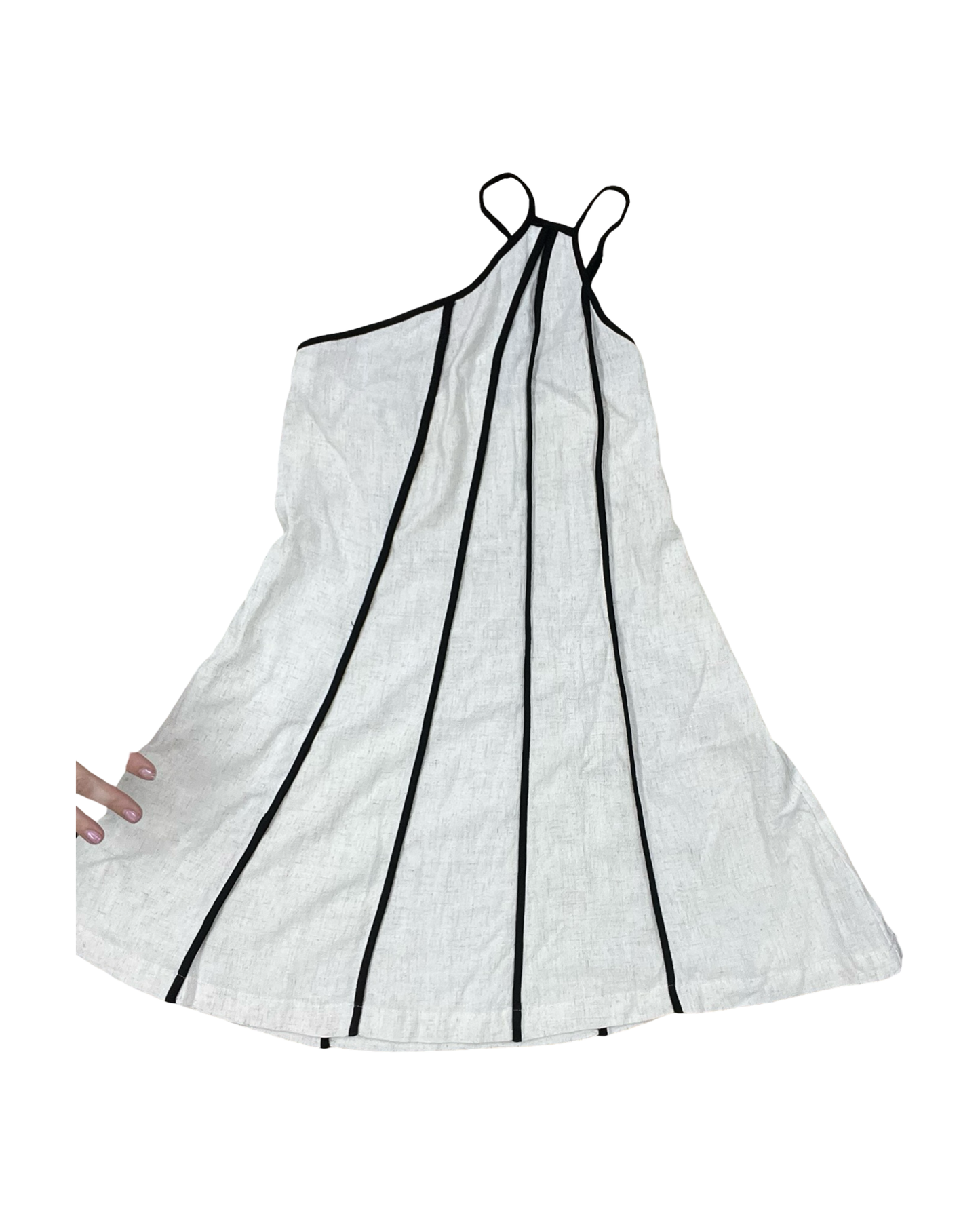 Dress Casual Midi By Illa Illa In Black & Cream, Size:S