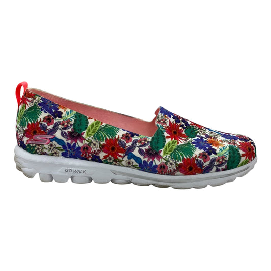 Shoes Flats By Skechers In Floral Print, Size:10