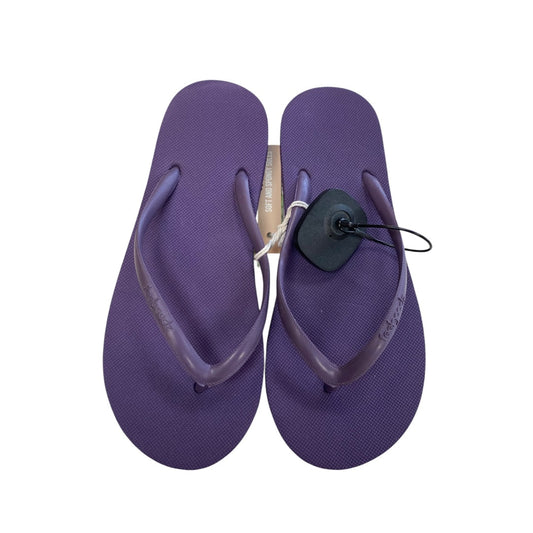 Sandals Flip Flops By Clothes Mentor In Purple, Size:7