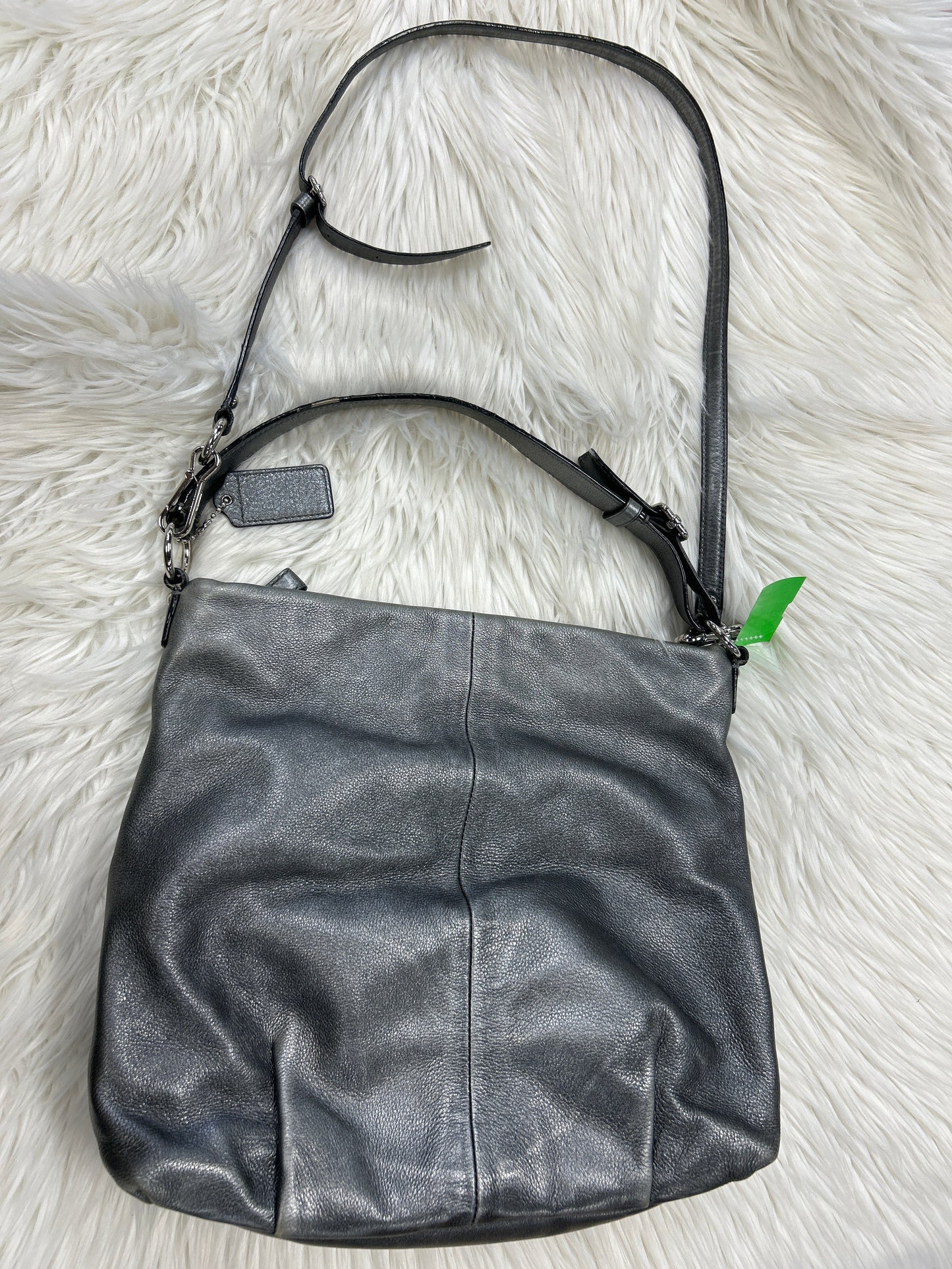 Handbag Designer By Coach In Grey, Size:Large