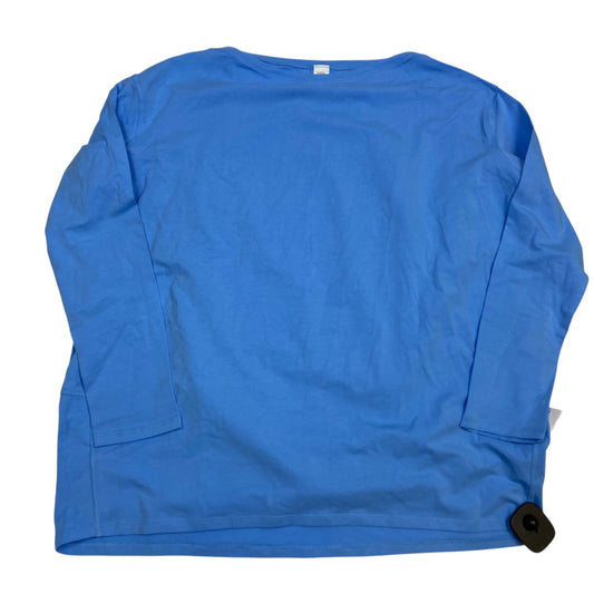 Athletic Top Long Sleeve Crewneck By Heynuts In Blue, Size: S