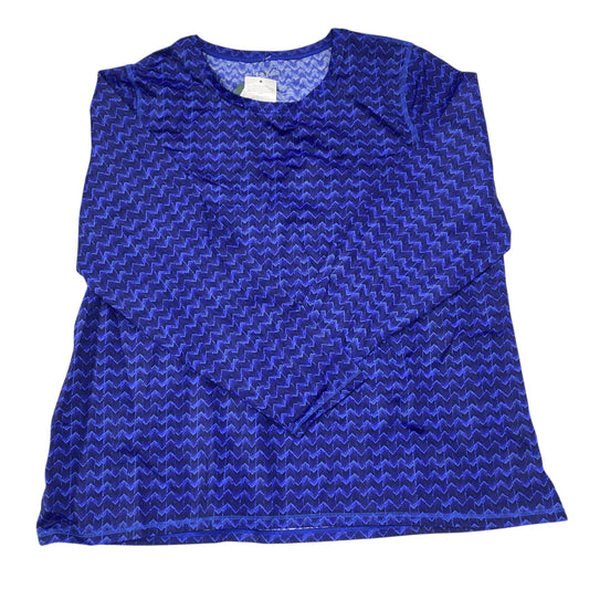 Swimsuit Top By L.L. Bean In Blue, Size:1X