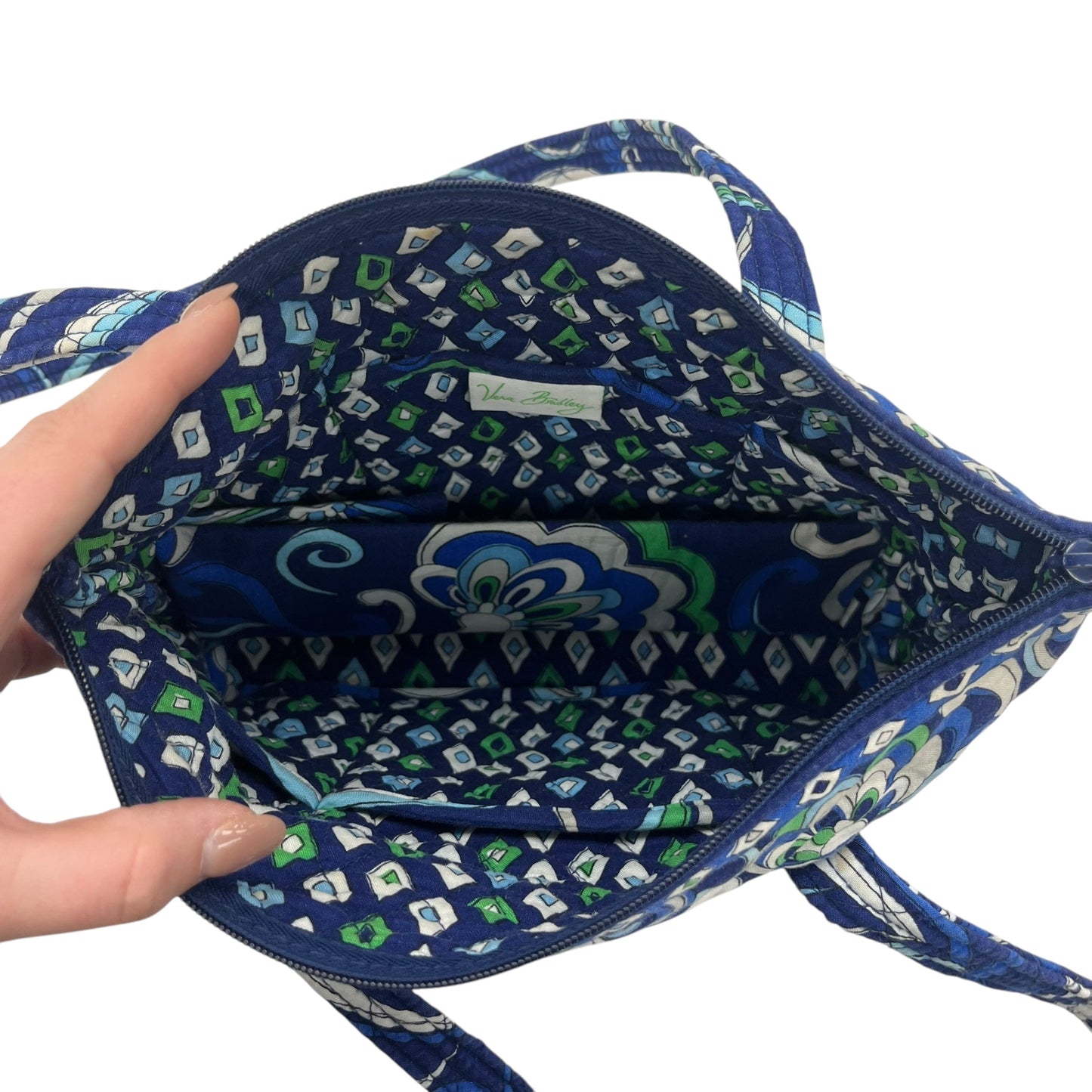 Handbag By Vera Bradley In Blue, Size:Small