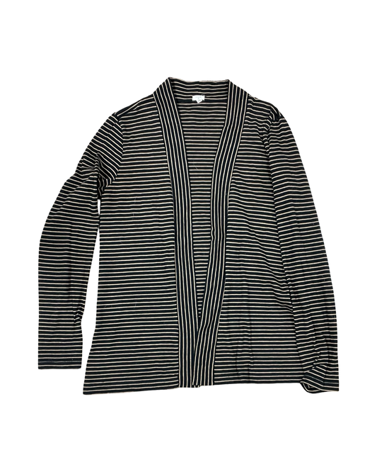 Cardigan By J. Crew In Black & Tan, Size:M