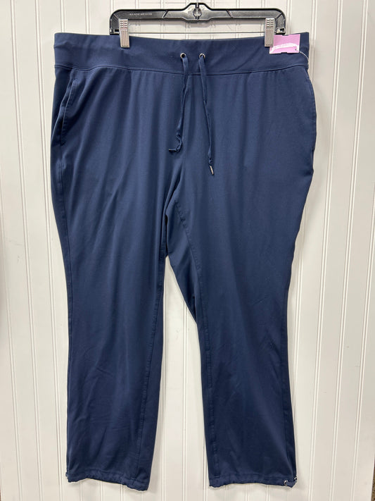 Athletic Pants By Velocity In Navy, Size:1X