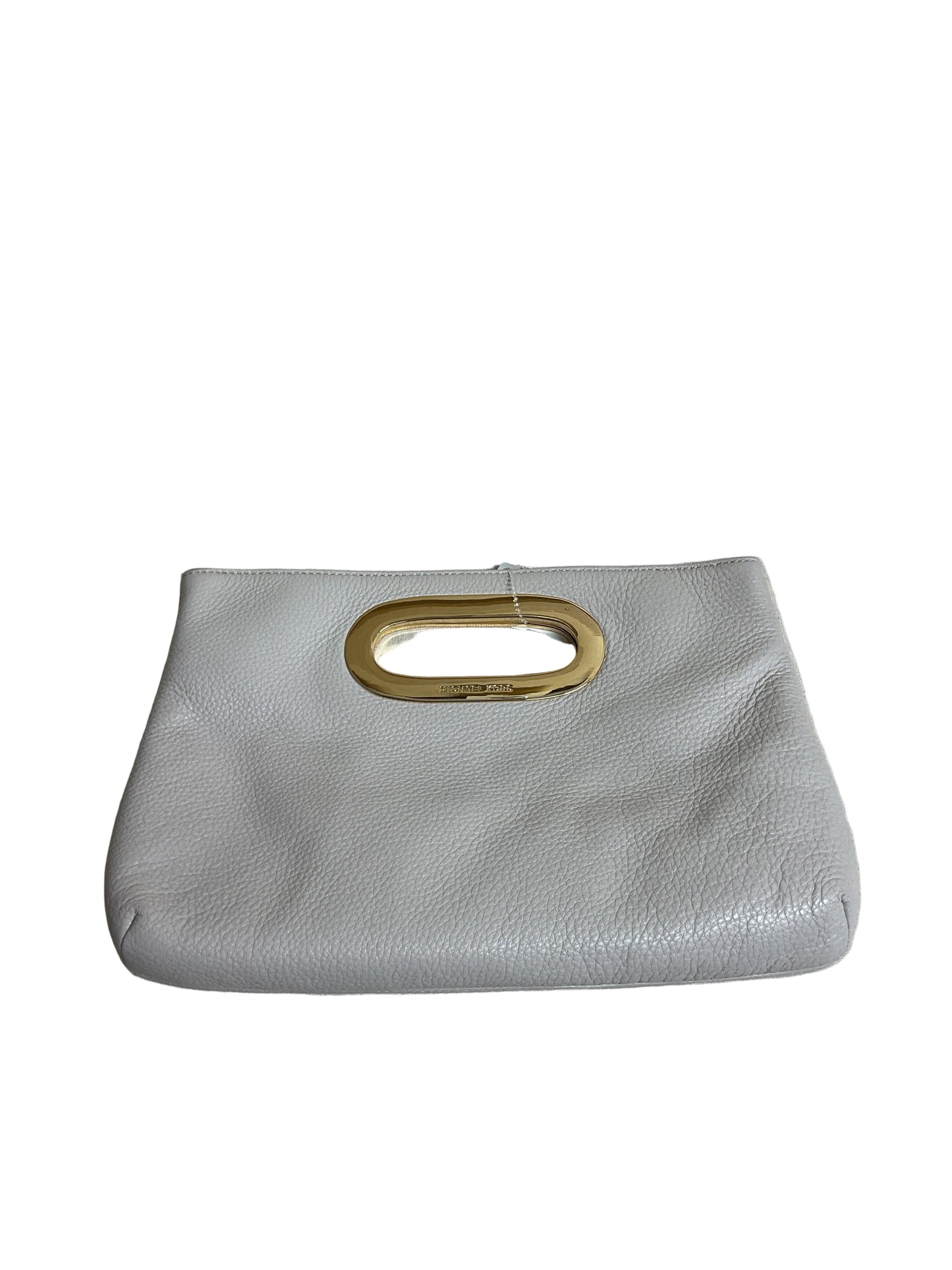 Clutch Designer By Michael Kors In Cream, Size:Medium