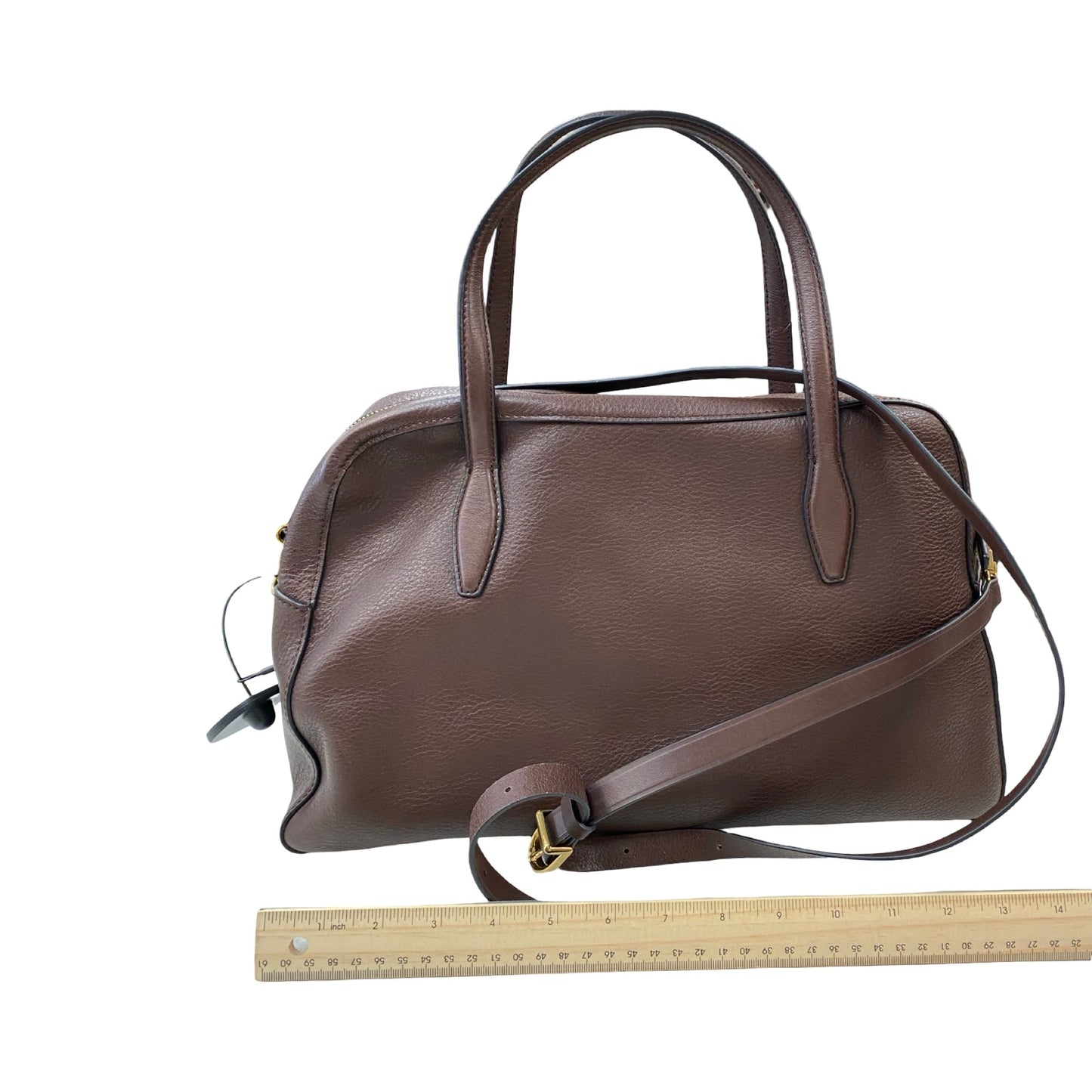 Handbag Leather By Madewell In Brown, Size:Medium