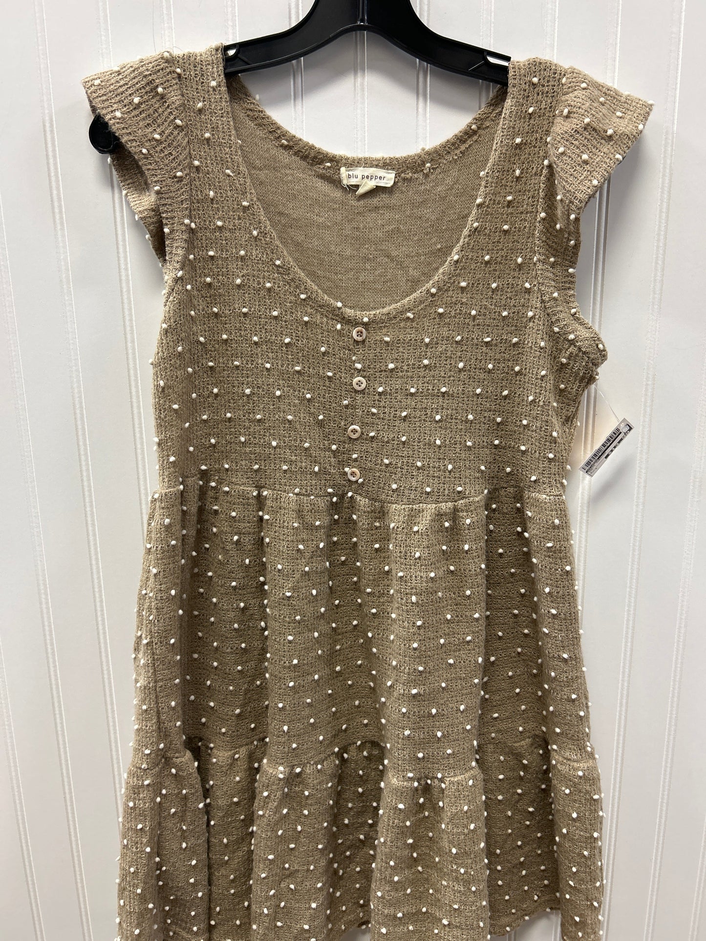 Dress Sweater By Plunder In Tan, Size:S