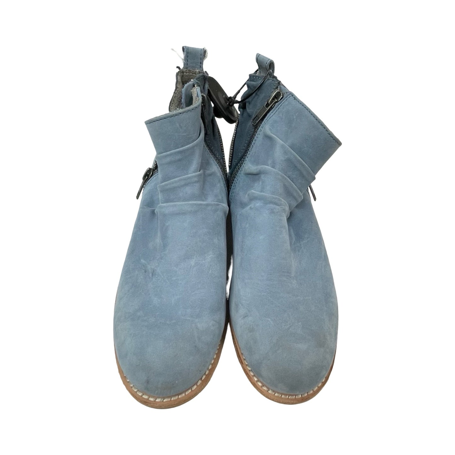 Boots Ankle Flats By Cmc In Blue, Size:5.5