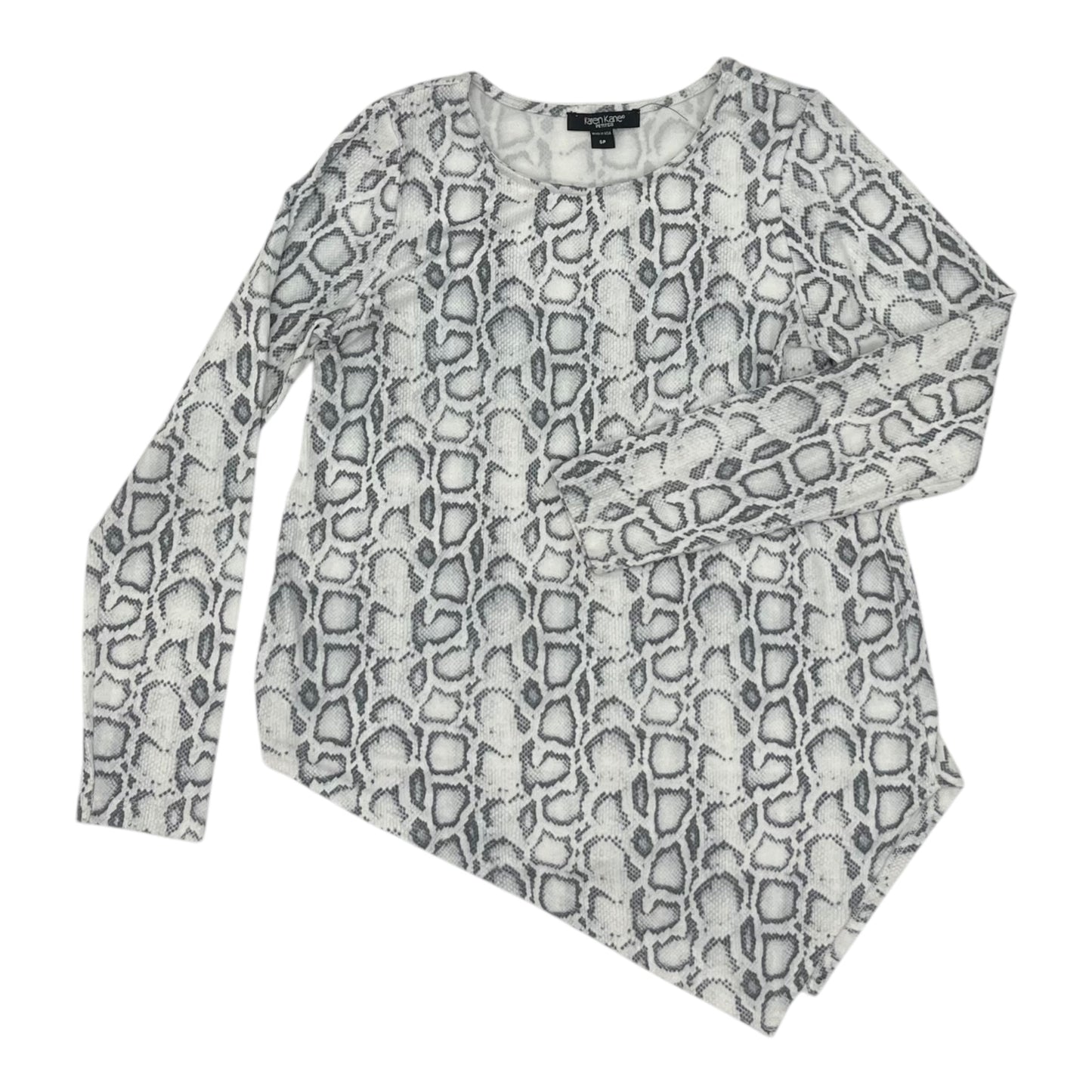Top Ls By Karen Kane In Snakeskin Print, Size:Sp