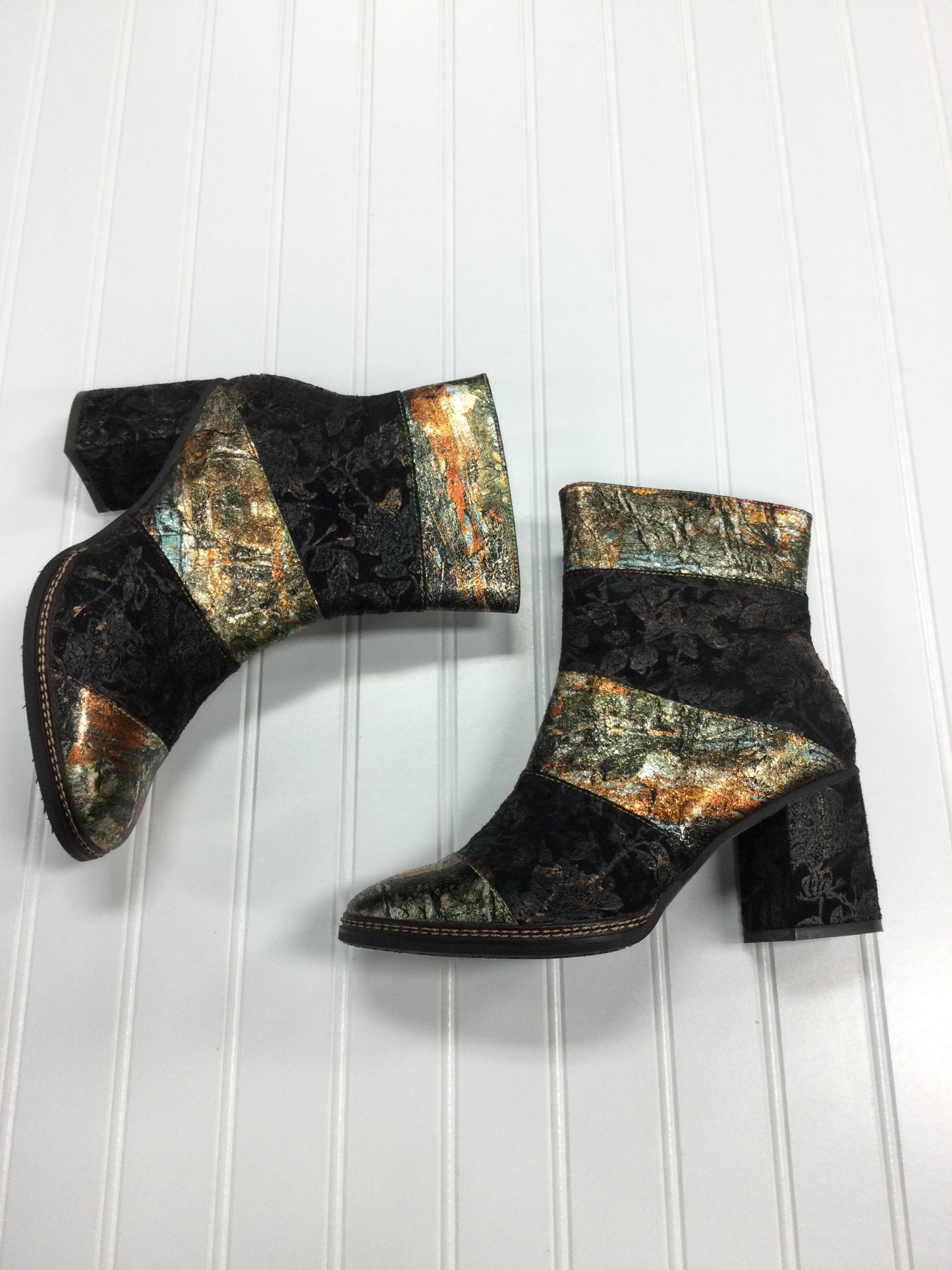 Boots Ankle Heels By Spring Step In Brown, Size:8.5