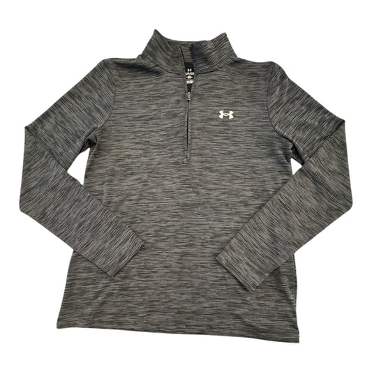 Athletic Top Ls Collar By Under Armour In Grey, Size:S