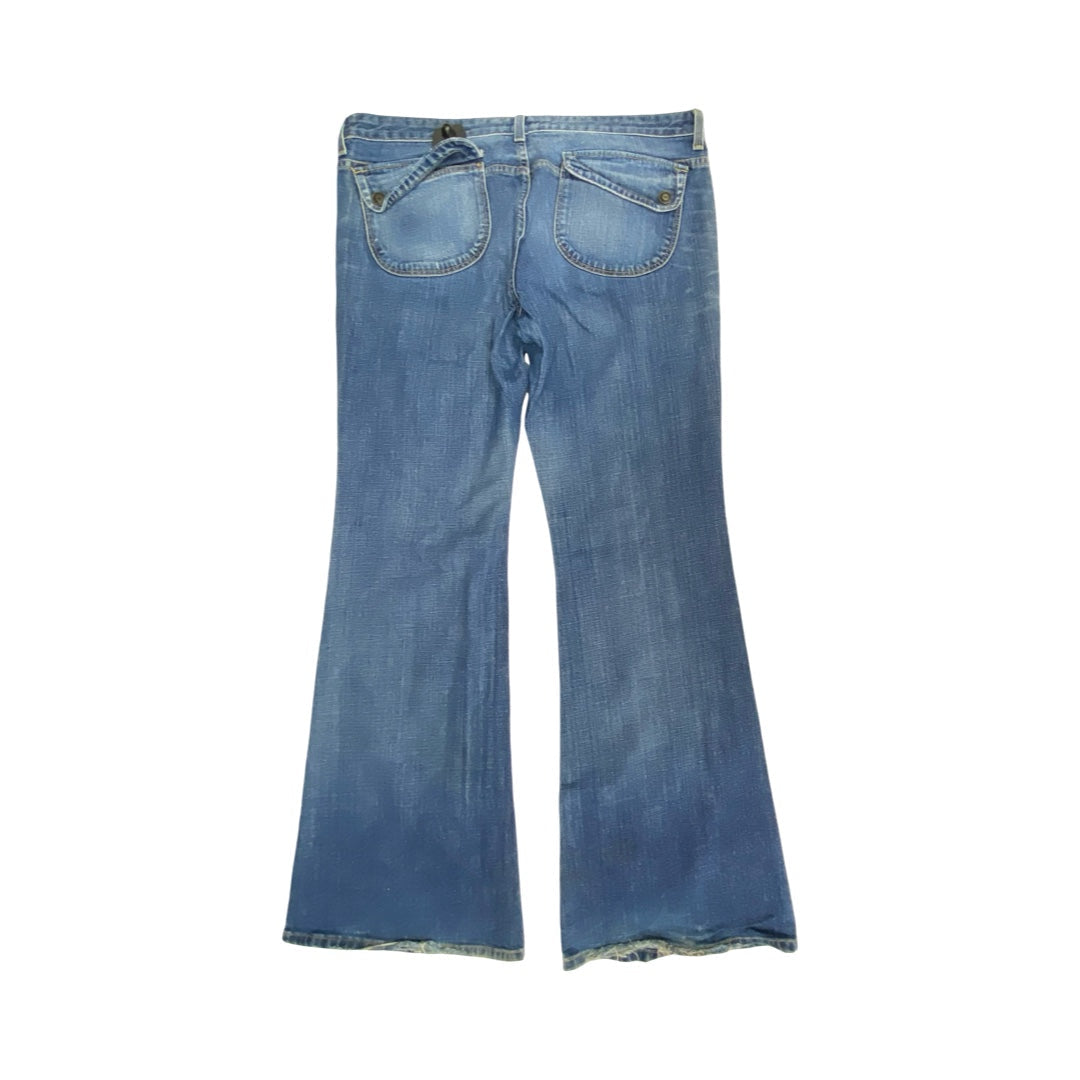 Jeans Flared By Earl Jean In Blue, Size:14