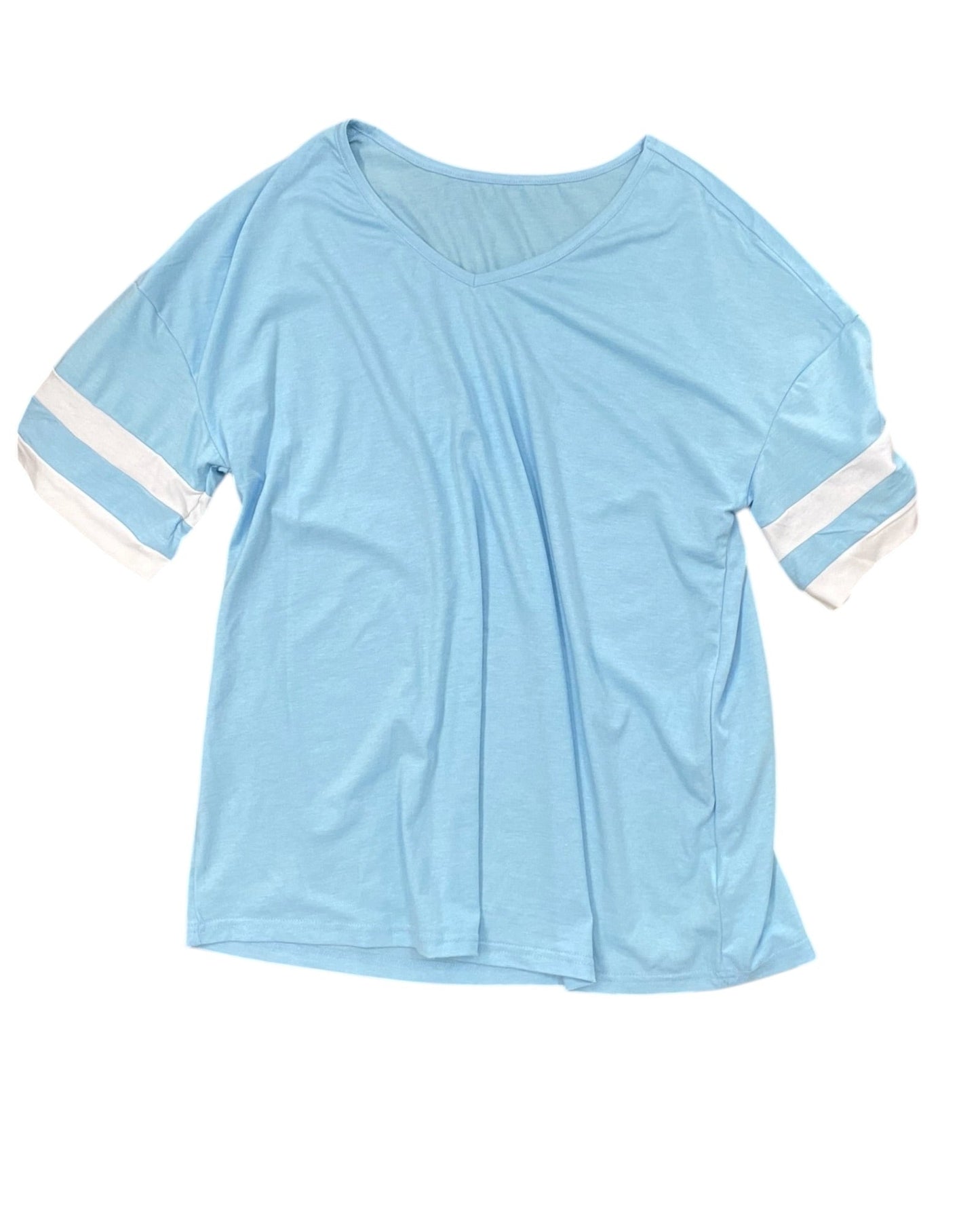 Top Ss Basic By Clothes Mentor In Blue, Size:Xl