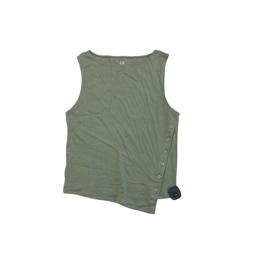 Top Sleeveless By Gap In Green, Size:L