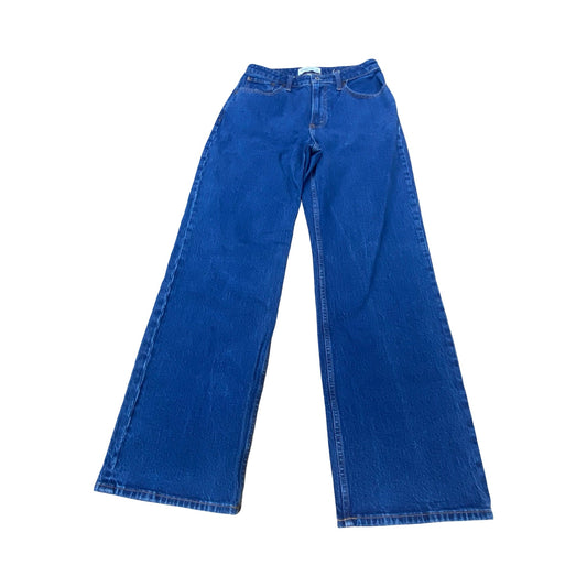 Jeans Straight By Abercrombie And Fitch In Blue Denim, Size:8