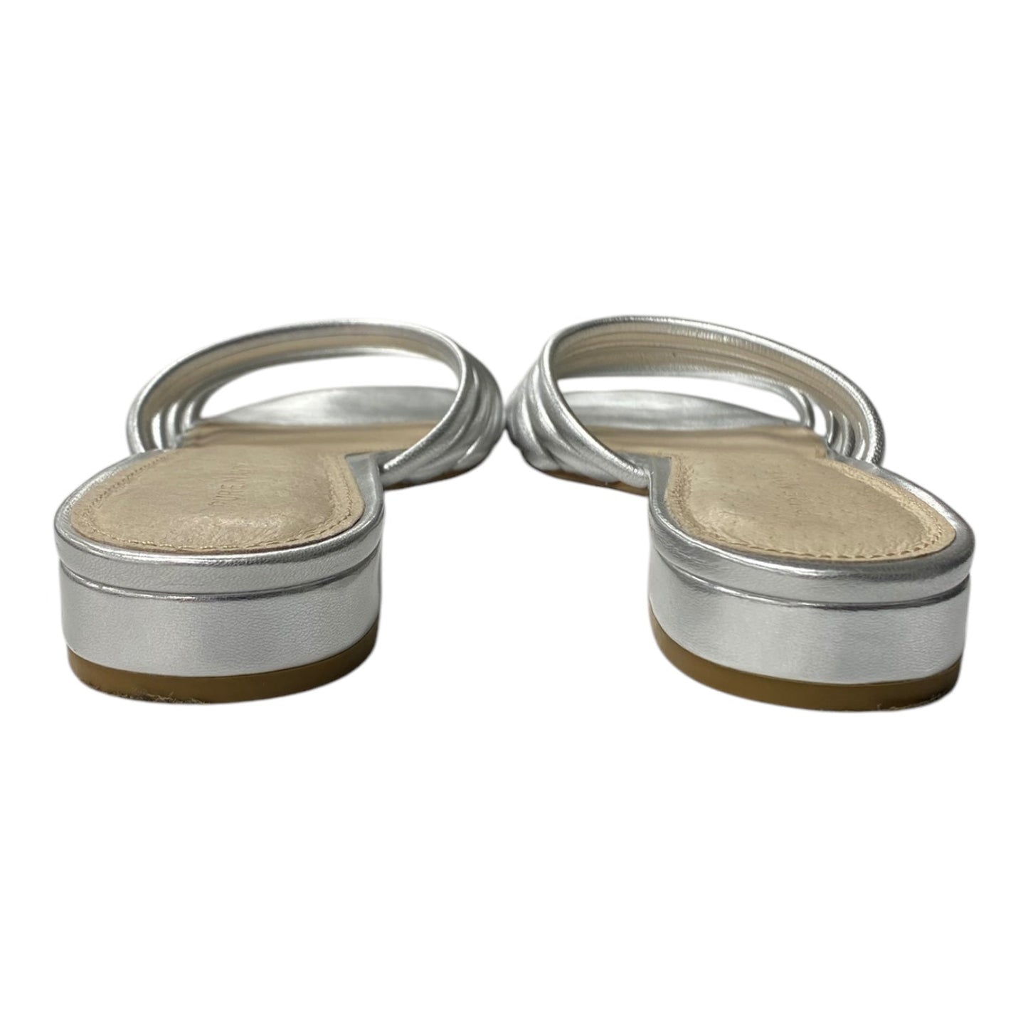 Sandals Flats By Cme In Silver, Size:7.5