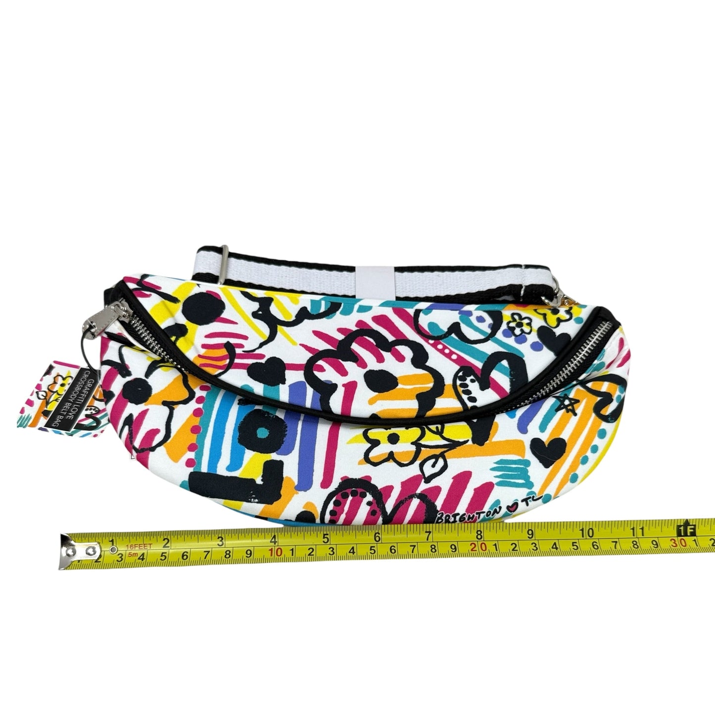 Graffiti Love Crossbody Belt Bag By Brighton, Size: Medium