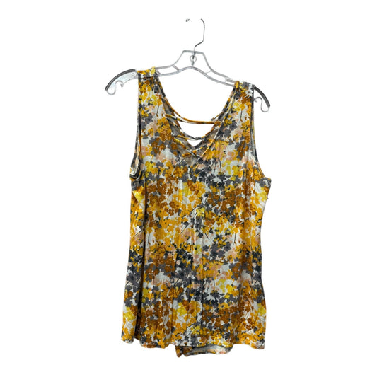 Top Sleeveless By Maurices In Yellow, Size:Xl