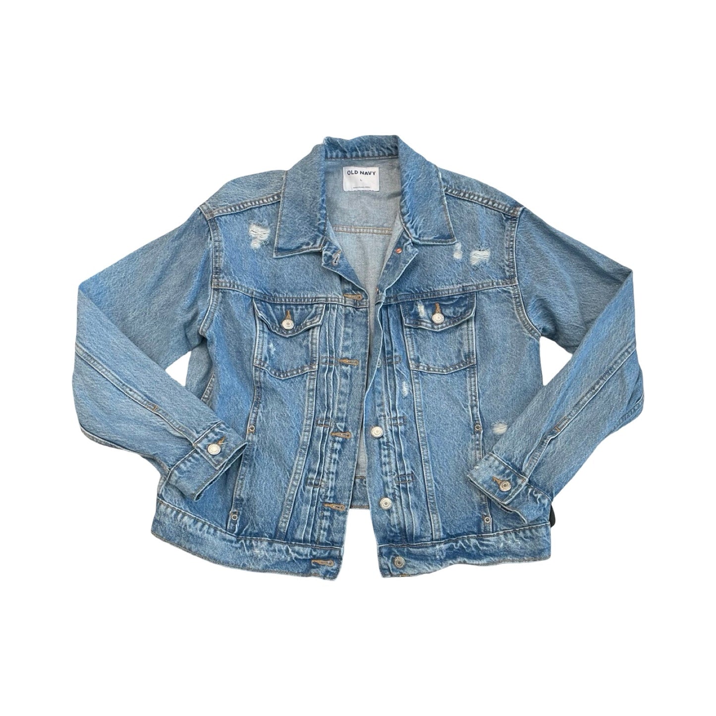 Blazer By Old Navy In Blue Denim, Size:L