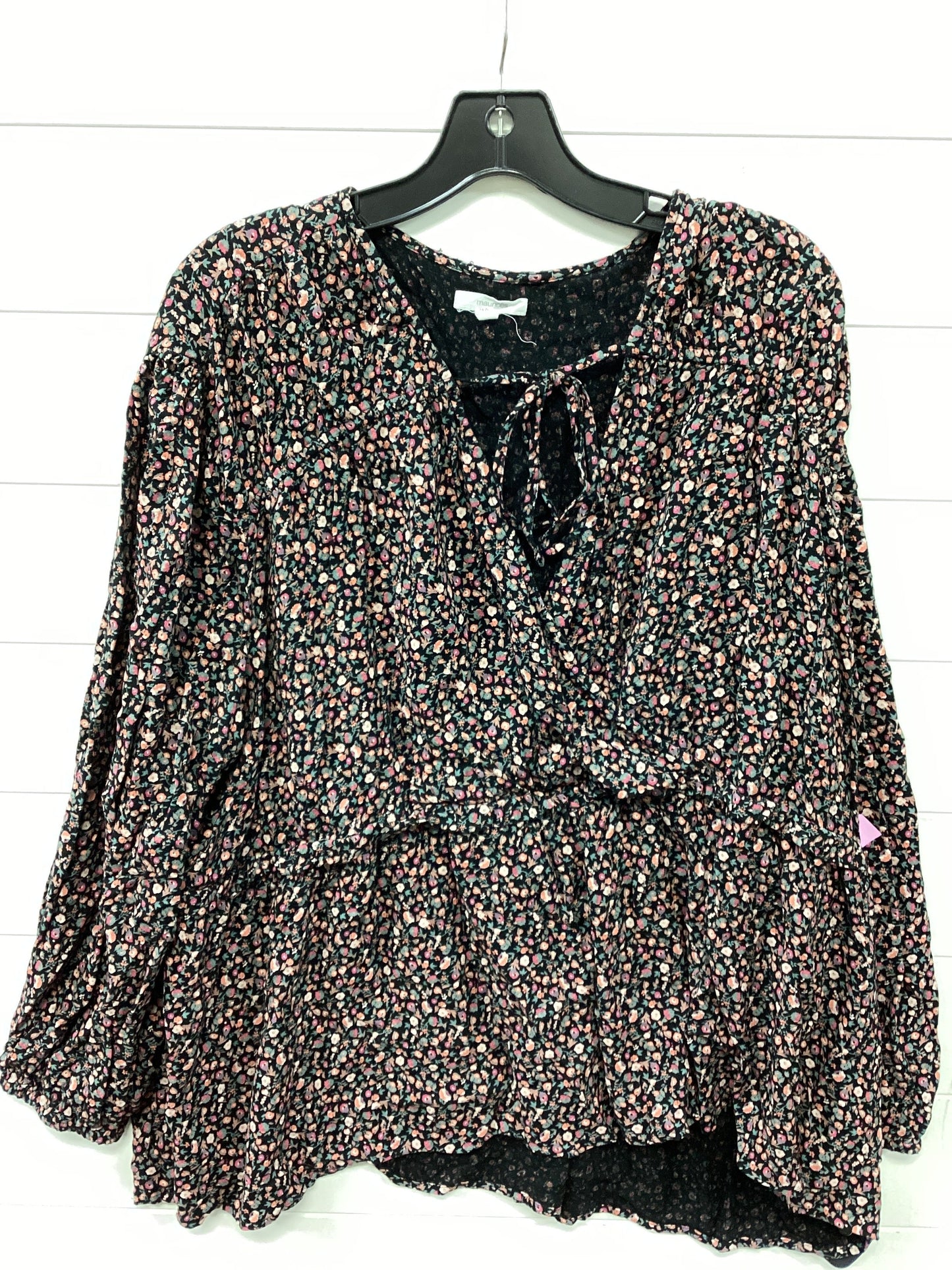 Top Ls By Maurices In Black, Size:4X