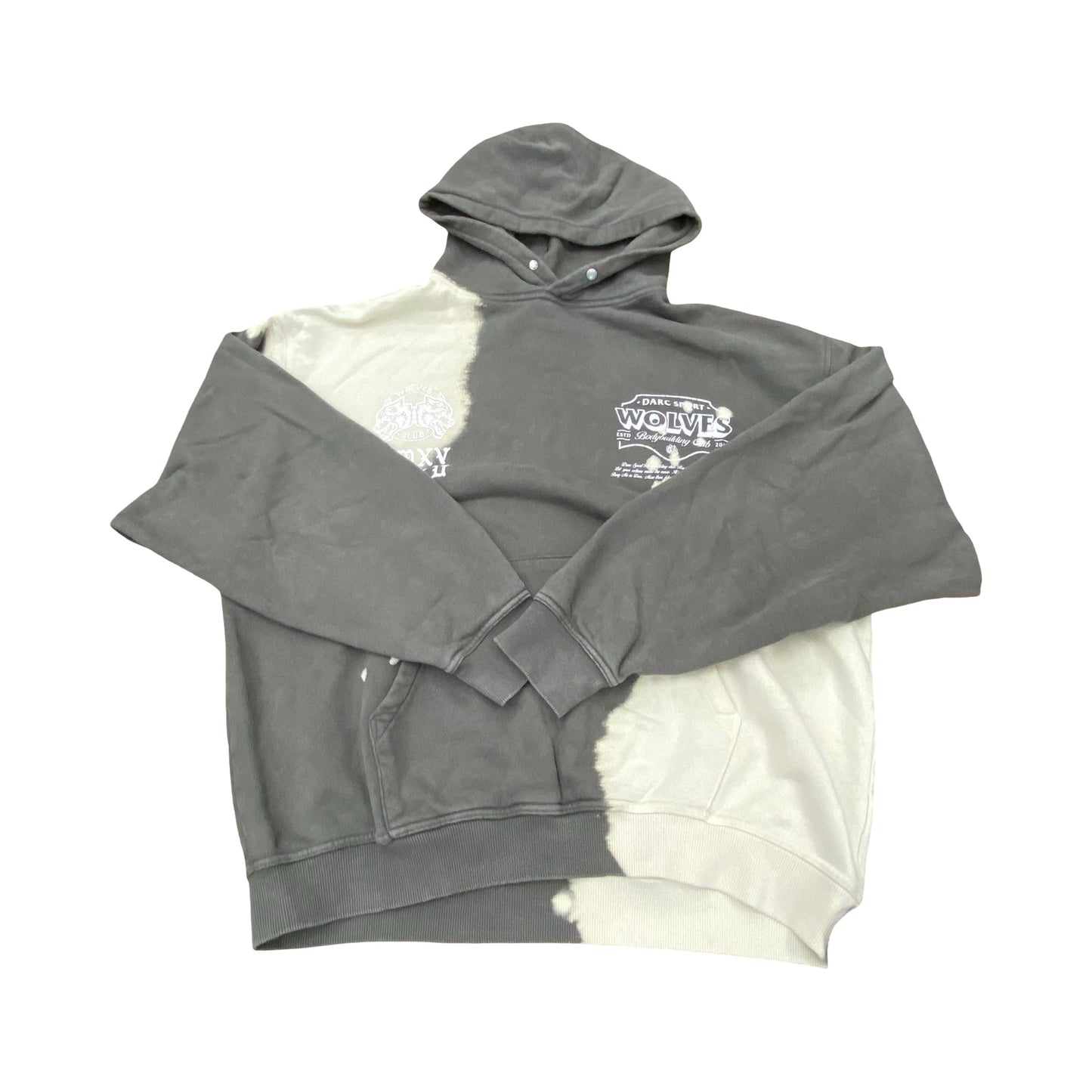 Sweatshirt Hoodie By Cmc In Cream & Grey, Size:L