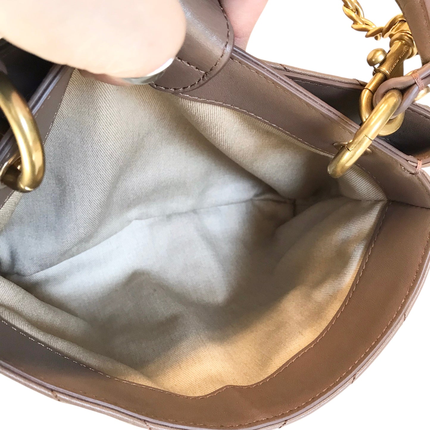 Handbag Designer By Rebecca Minkoff In Brown, Size:Medium