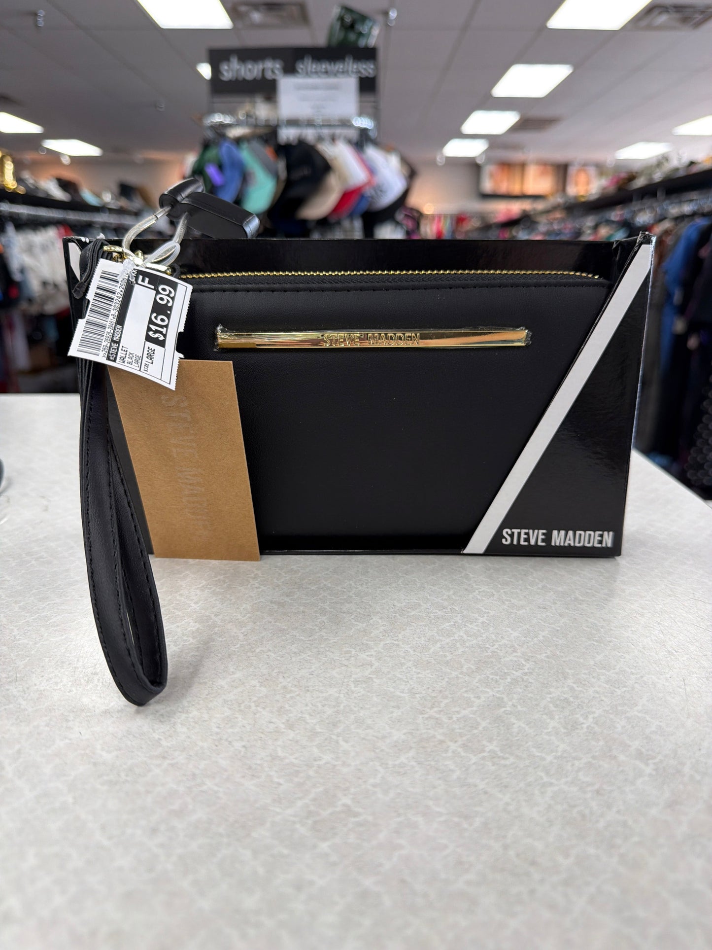Wallet By Steve Madden In Black, Size:Large