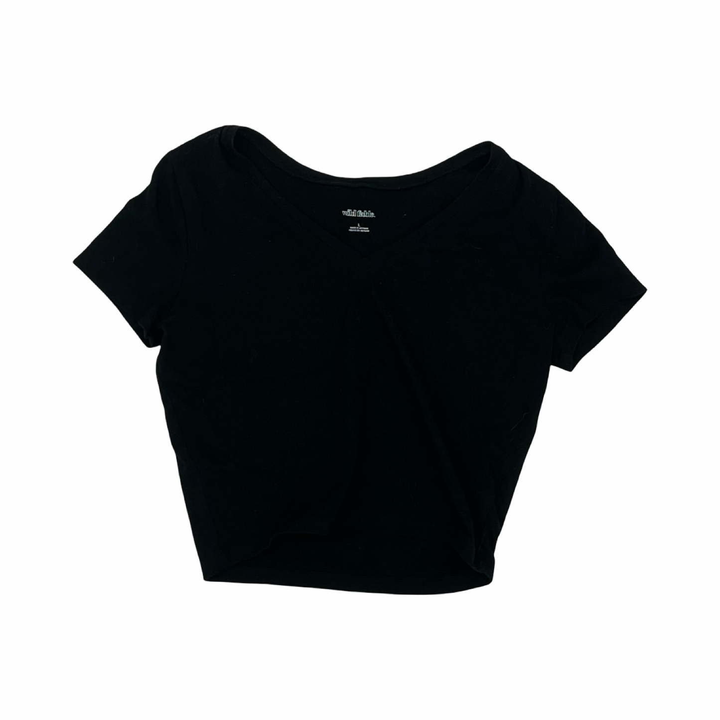 Top Ss Basic By Wild Fable In Black, Size:L