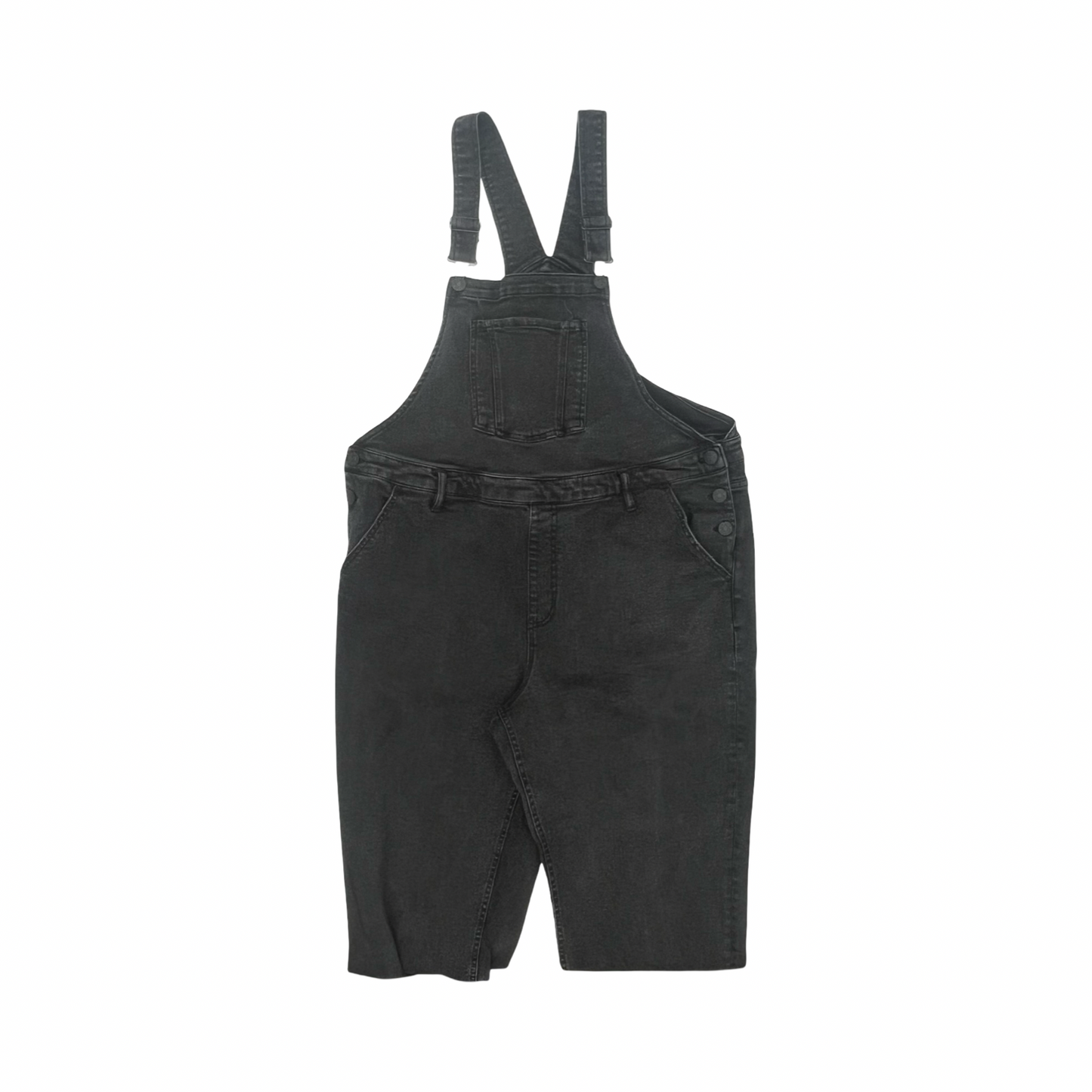 Overalls By Ava & Viv In Black Denim, Size:1X