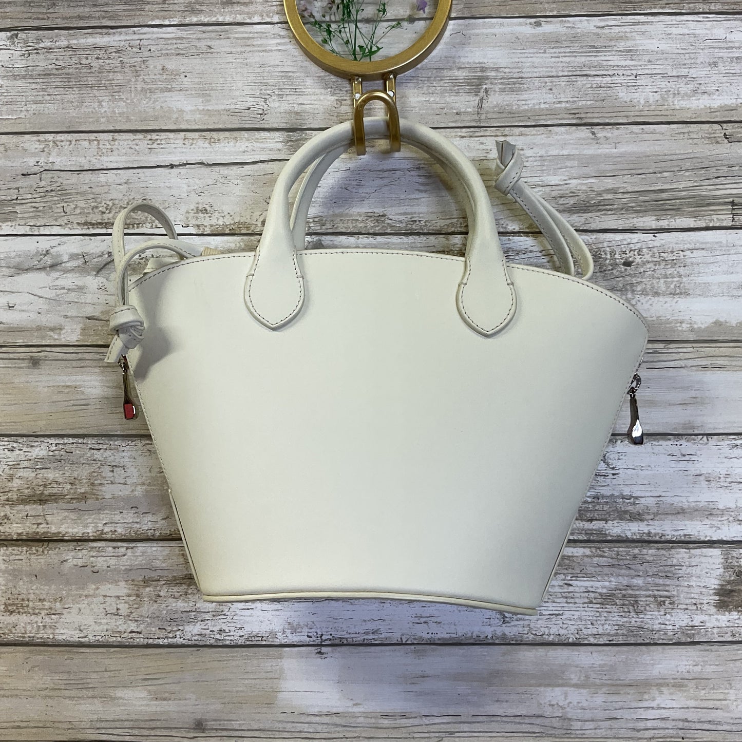 Handbag By Cma In White, Size:Medium