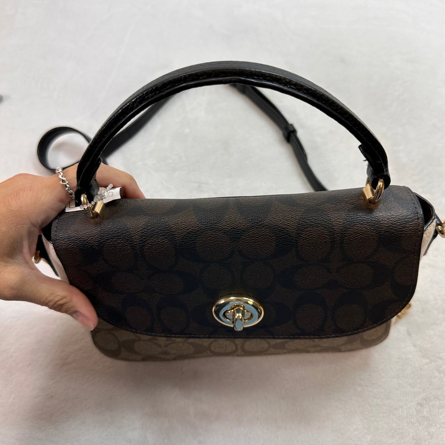 Crossbody Designer By Coach, Size: Medium