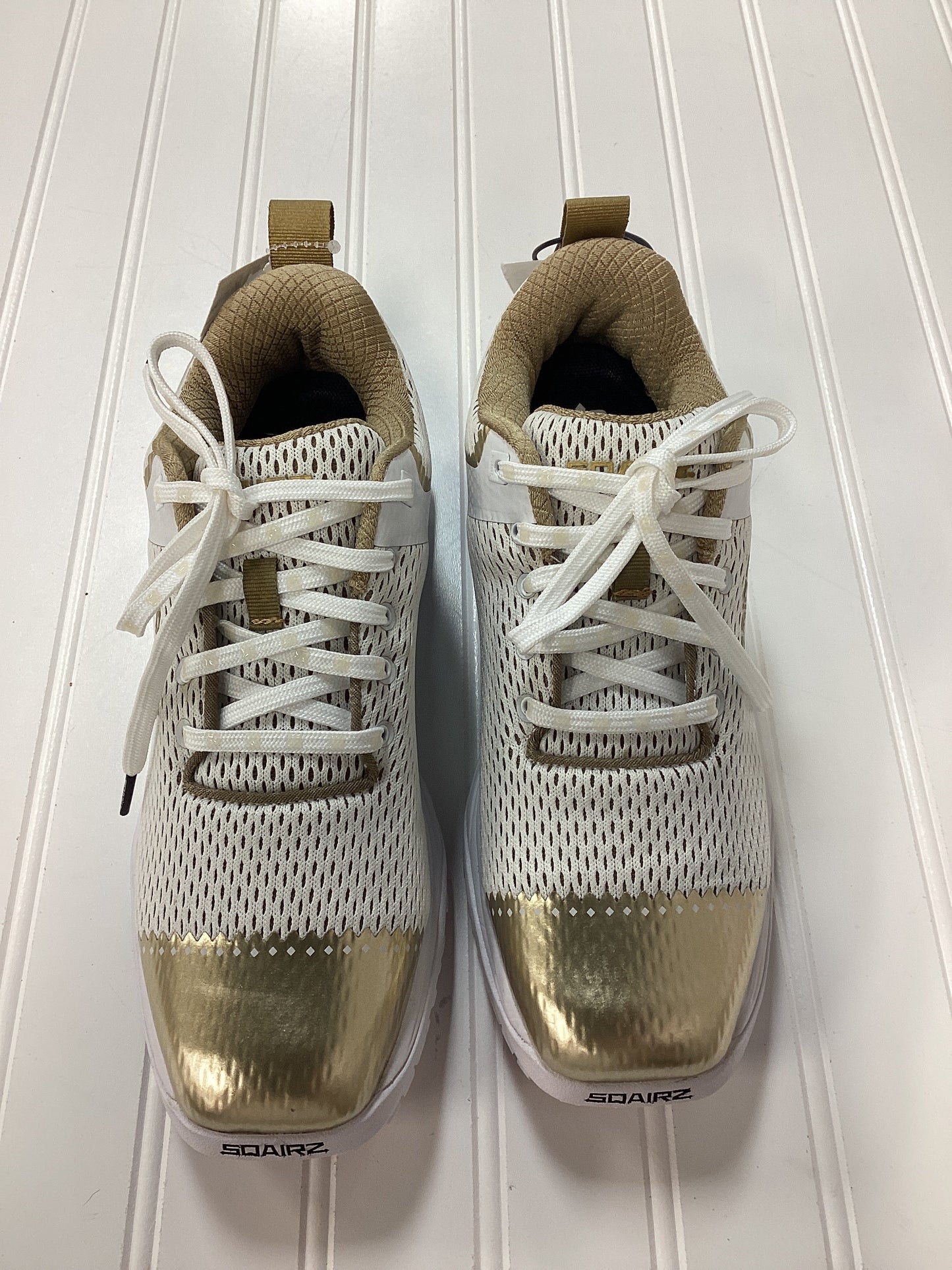 Shoes Athletic By Cmb In Gold & White, Size:8
