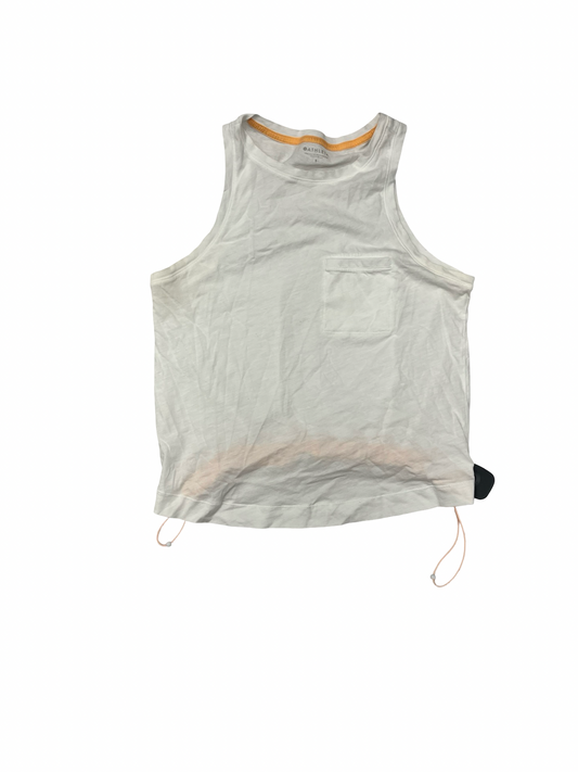 Athletic Tank Top By Athleta In White, Size:S