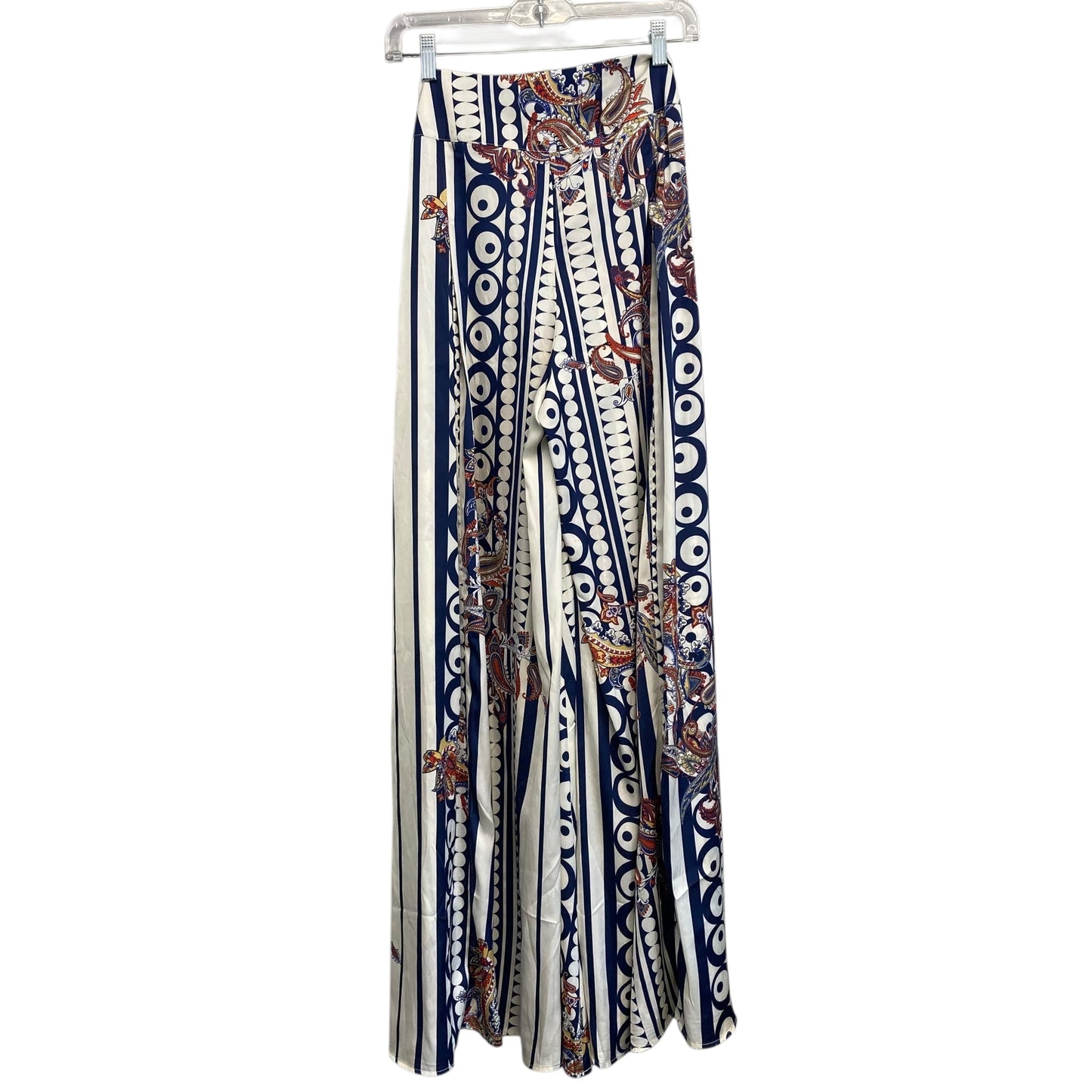 Pants Lounge By Gracia In Blue & White, Size:12